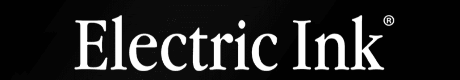 Banner de Electric Ink