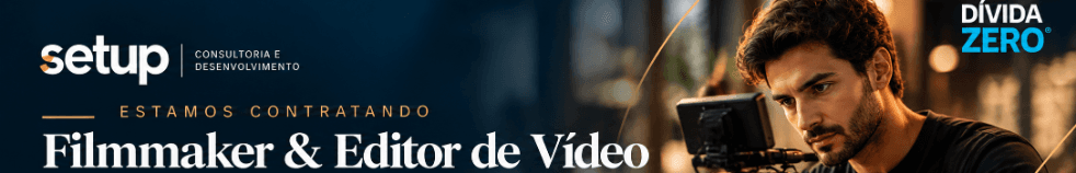 Banner da vaga de Dívida Zero - Setup