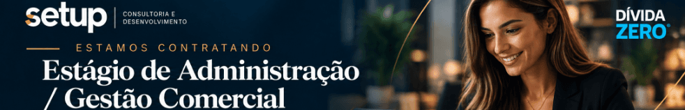 Banner da vaga de Dívida Zero - Setup